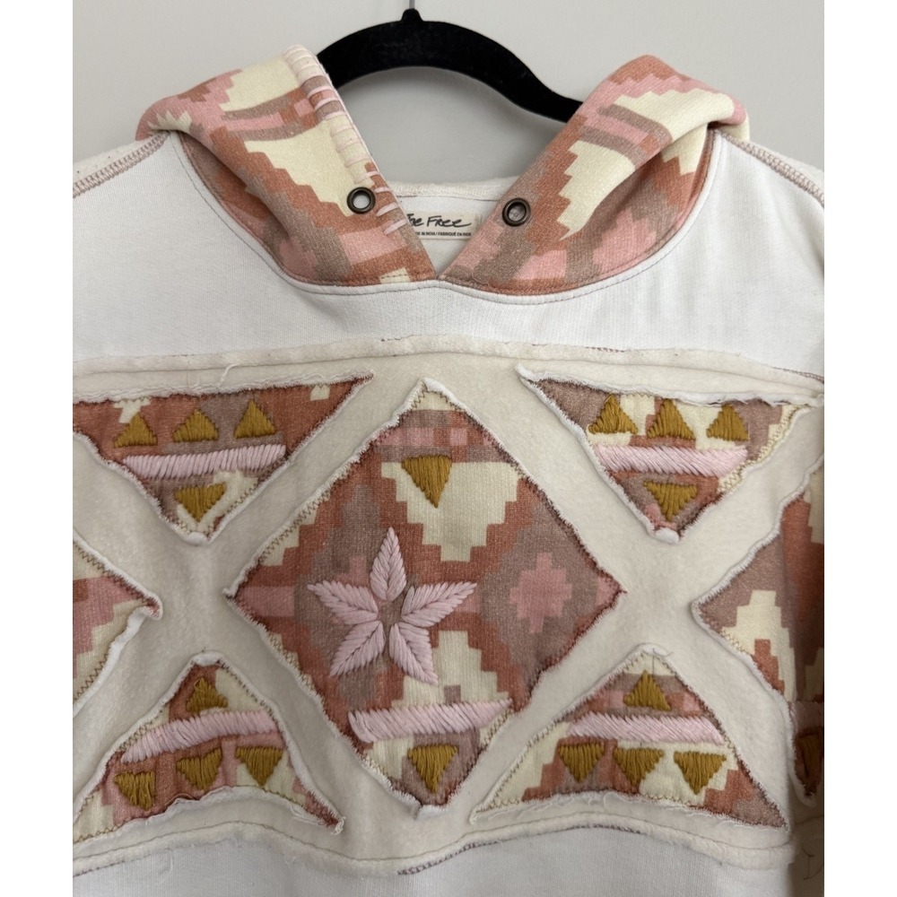 Free People Nordic "It's a Vibe" Hoodie Women's Size Small - Picture 3 of 13